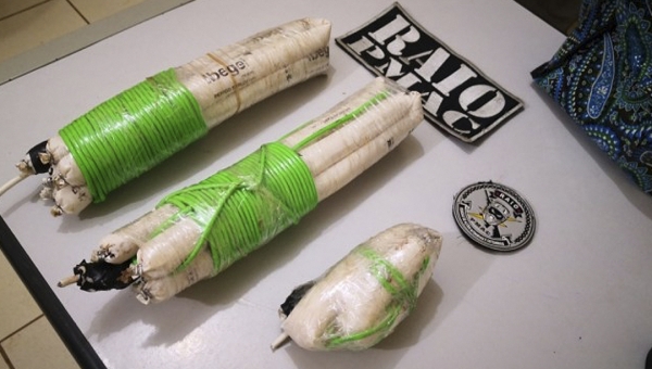 Na fronteira, militares apreendem cinco quilos de dinamite que seria utilizado para arrombamento de caixas eletrônicos