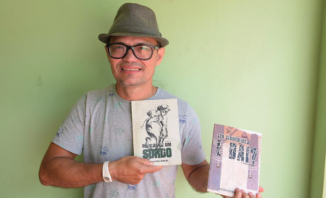 Escritor acreano lança livro ‘Poesias de um surdo’ neste sábado