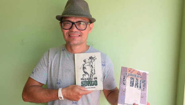 Escritor acreano lança livro ‘Poesias de um surdo’ neste sábado