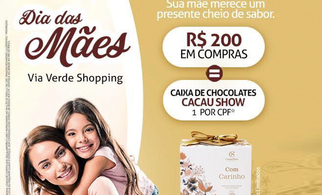 Campanha do Dia das Mães do Via Verde Shopping oferecerá brinde e diversas ações em homenagem às mães