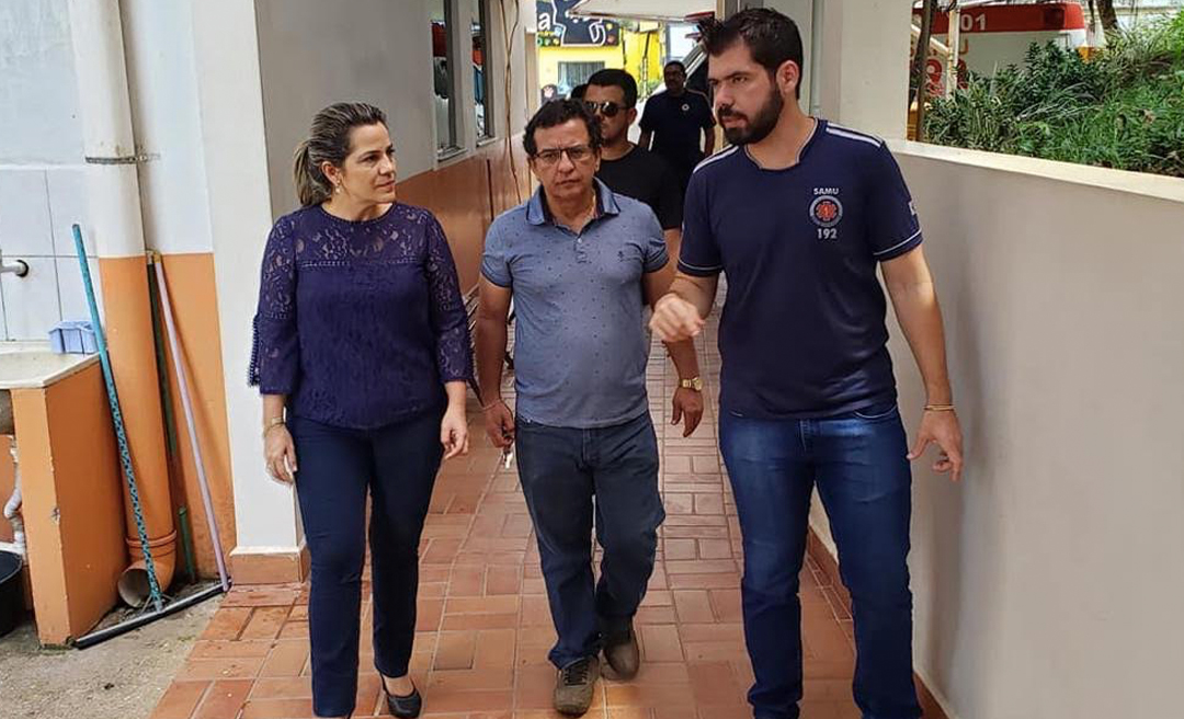 Acompanhado de Mara Rocha, Luiz Gonzaga visita a sede do SAMU e defende investimentos