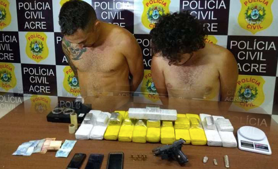 Agentes da DRE prendem dois homens acusados de tráfico de drogas e comercialização