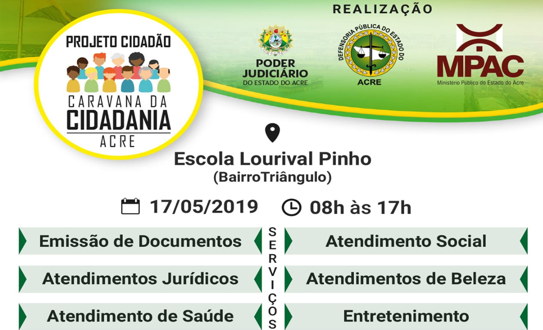 Caravana da Cidadania atende moradores do Triângulo na escola Lourival Pinho