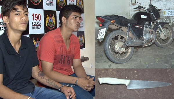 Dupla é presa com moto roubada pelos policiais do 3o Batalhão da Polícia Militar