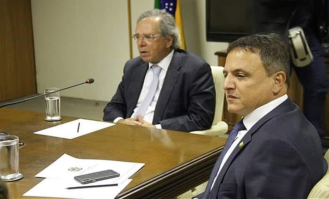 Bittar, Rocha e membros da bancada federal participam de encontro com ministro para pedir parcelamento  de dívidas do estado com BNDES