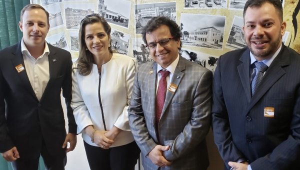 Luiz Gonzaga acompanha diretores do Sebrae Acre em visita à deputada federal Mara Rocha