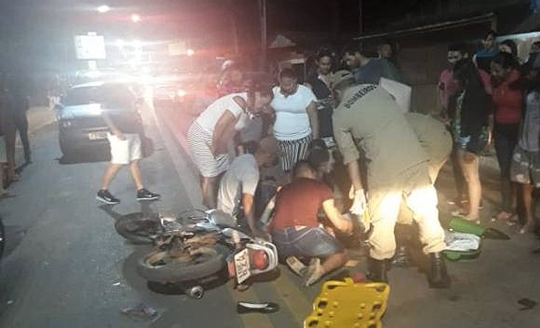 Acidente na ponte José Augusto no Alto Acre por pouco não acaba em morte