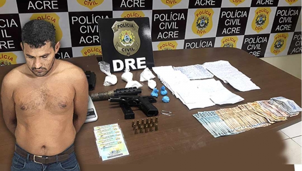 Conselheiro do Bonde dos 13 é preso na Cidade do Povo com arma, dinheiro e cartas enviadas de dentro de presídios