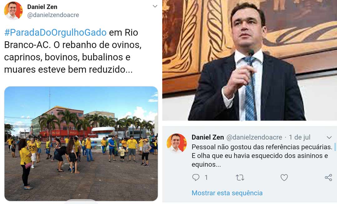 Daniel Zen chama seguidores de Bolsonaro de rebanho de ovinos, caprinos e bovinos e ironiza ato pró-governo: 'parada do orgulho gado'