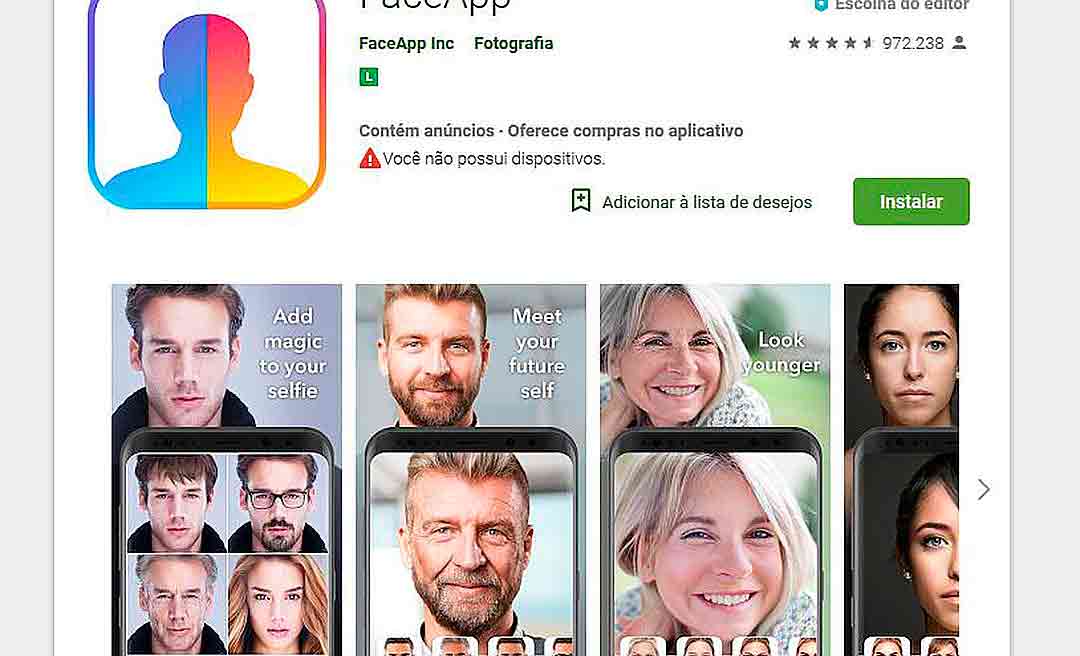 Aplicativo FaceApp pode abrir porta para abusos com dados dos usuários