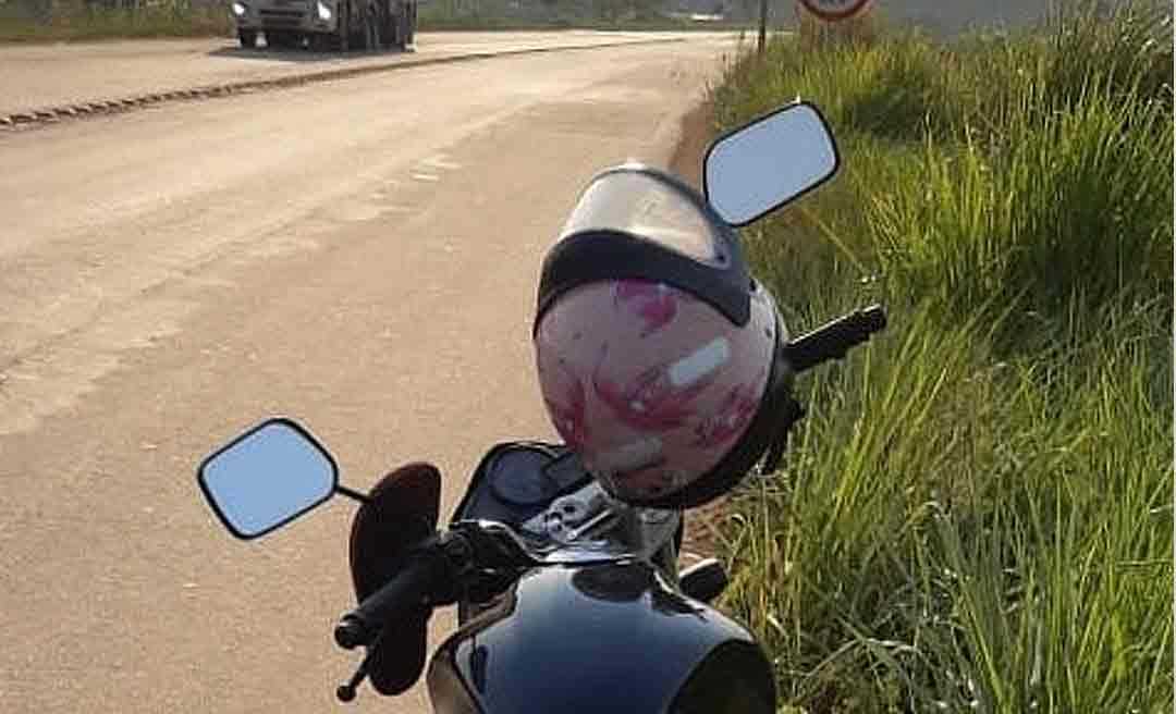 Polícia Rodoviária Federal recupera motocicleta e prende homem na BR-364 no Acre