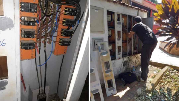 Comerciantes da Praça da Catedral reclamam que bandidos estão roubando até a fiação elétrica dos quiosques 