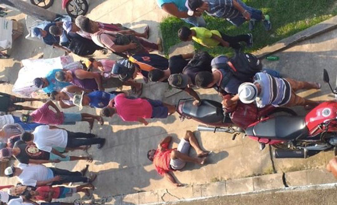 Morador de rua tenta cometer suicídio ao se jogar do mirante do cais em Cruzeiro do Sul