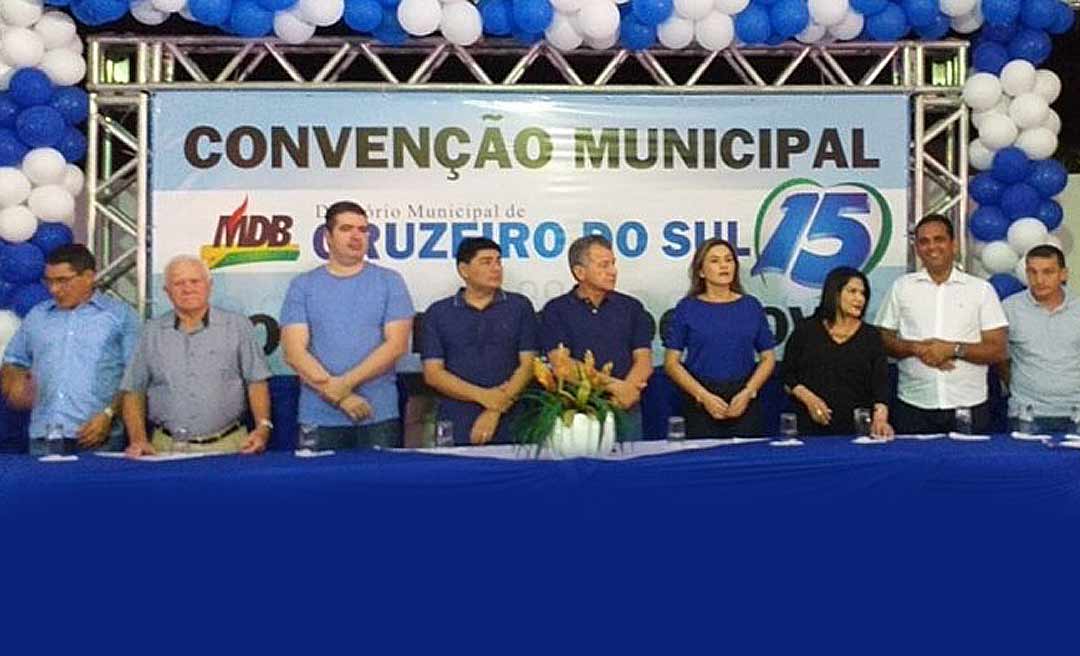 MDB realiza convenção em Cruzeiro do Sul e faz novos filiados