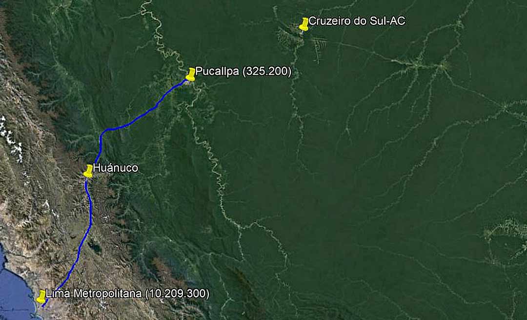 Rota Pucallpa/Cruzeiro do Sul se consolida como uma das principais entradas de armas e cocaína no Brasil