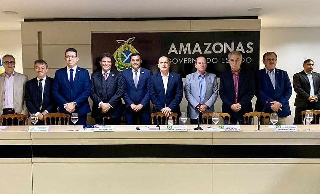 Em encontro dos governadores da Amazônia ocidental, Gladson destaca trabalho do Exército e Bombeiros no combate às queimadas no Acre