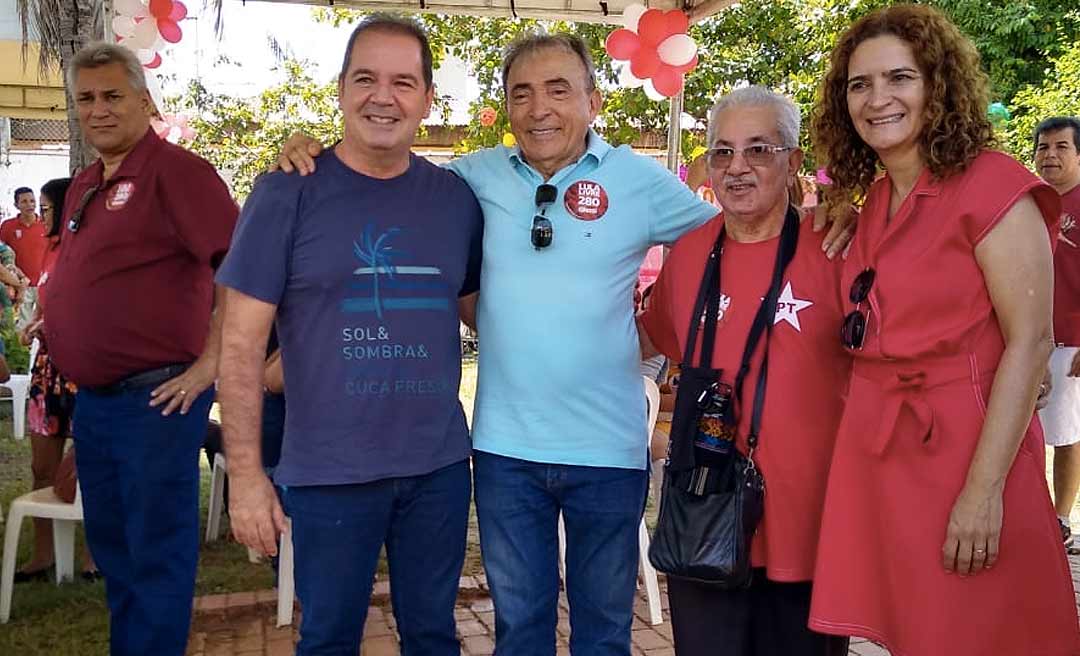 Sede do PT em Rio Branco tem movimentação intensa na manhã deste domingo durante eleições internas