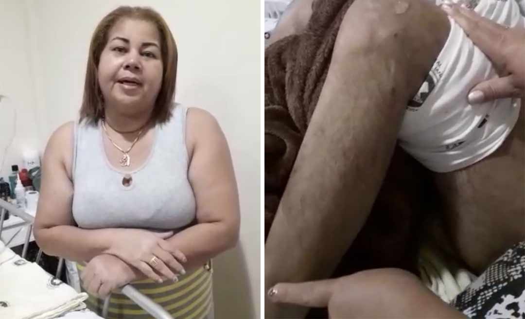 Mulher de sargento que ficou paralítico faz apelo emocionado em vídeo para tentar ajudar o marido