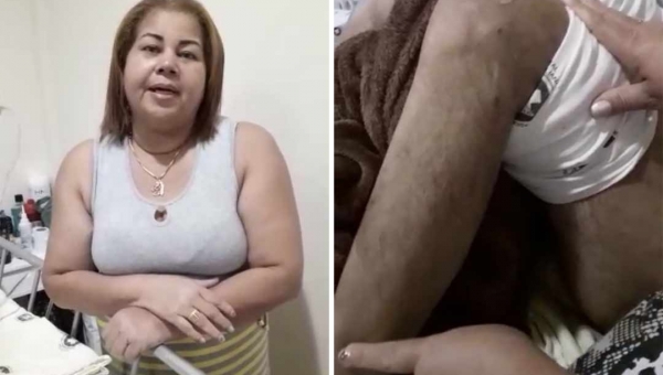 Mulher de sargento que ficou paralítico faz apelo emocionado em vídeo para tentar ajudar o marido