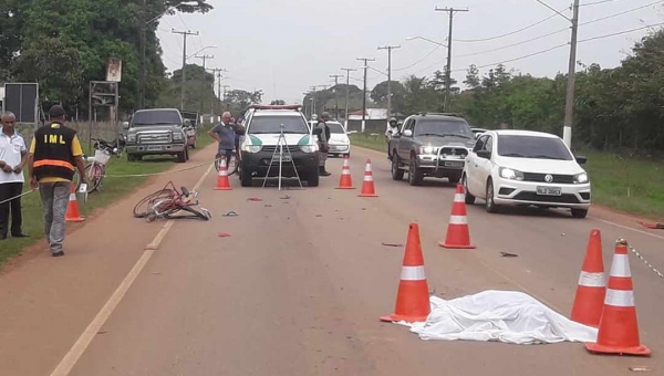 Idoso de 79 anos é atropelado por moto e morre quando tentava atravessar rodovia