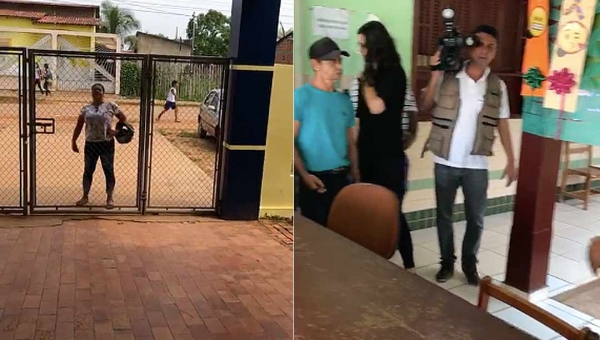 Assessores de Roberto Duarte são barrados em escola durante trabalho de fiscalização