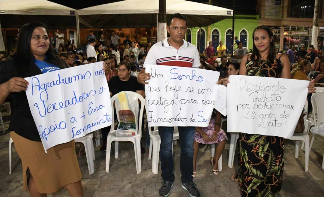 Ilderlei Cordeiro entra para a história e cria PCCR dos servidores da Saúde de Cruzeiro do Sul