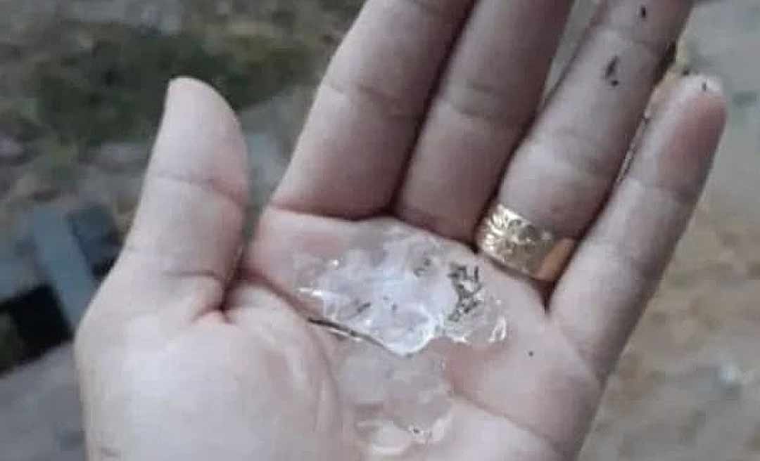 Chuva de granizo assusta moradores do município de Porto Walter