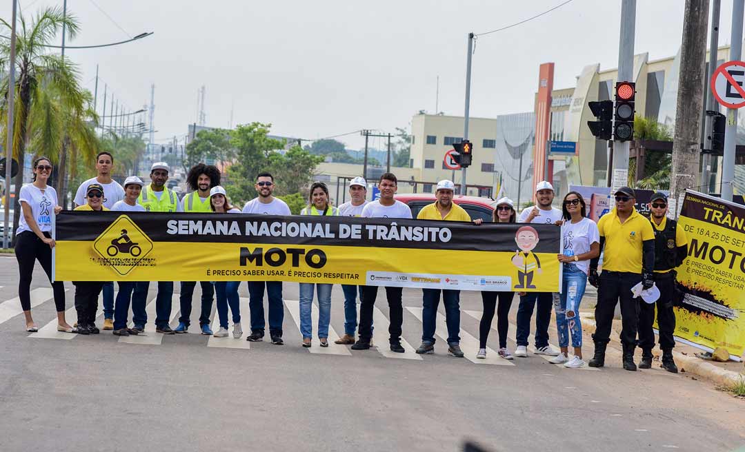 Prefeitura encerra Semana Nacional do Trânsito 2019 com ação educativa no cruzamento da avenida Ceará com rua Omar Sabino