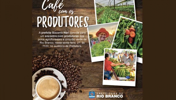 Prefeita Socorro Neri recebe produtores rurais para um café da manhã