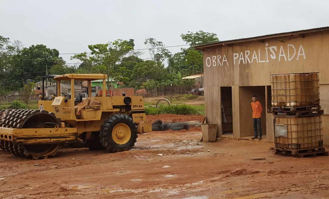 Prefeitura atrasa pagamento e empresa suspende obras no Belo Jardim