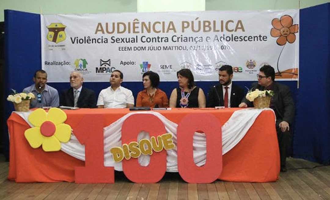 Audiência pública discute enfrentamento à violência sexual contra crianças e adolescentes