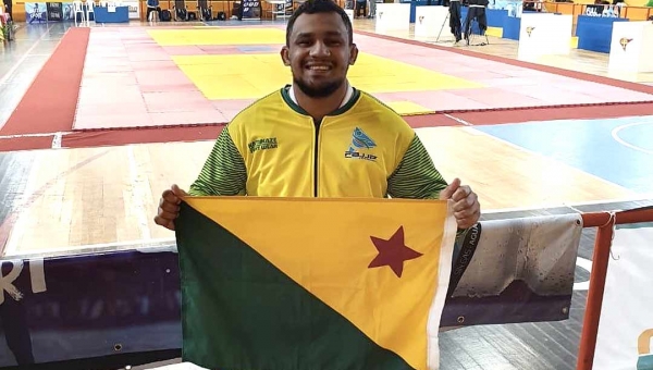 Paratleta acreano Wendell Barbosa é campeão no Panamericano de Jiu-Jitsu no Uruguai