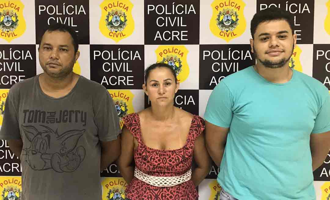 Pai, mãe e filho são presos em flagrante quando entregavam carregamento de droga em estacionamento de supermercado 