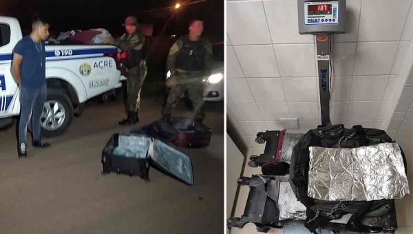 Grupamento de Fronteira prende traficante peruano com seis quilos de cocaína