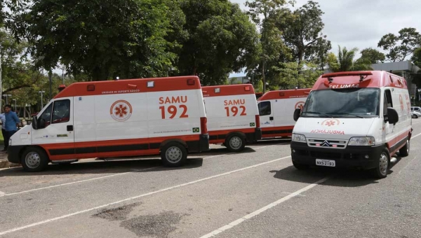 Com 24 ambulâncias, Samu opera com 100% de sua frota no estado