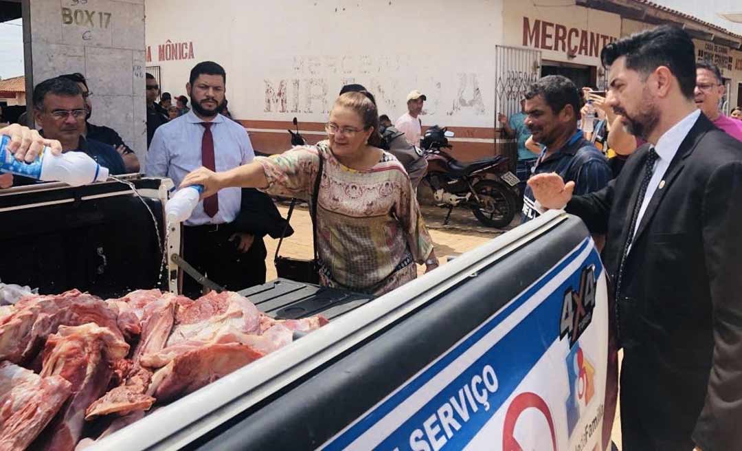 MPAC e Vigilância Sanitária apreendem cerca de 250 quilos de carne clandestina em Sena Madureira