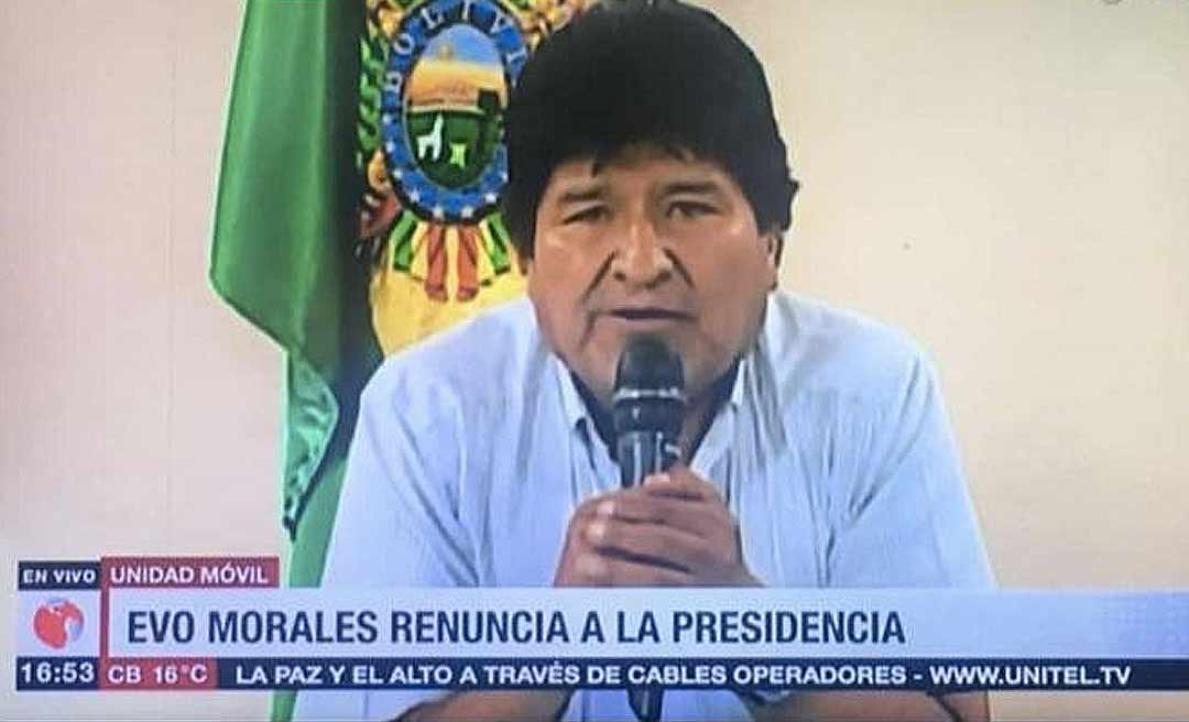 Evo Morales renuncia ao cargo de presidente da Bolívia em pronunciamento na TV