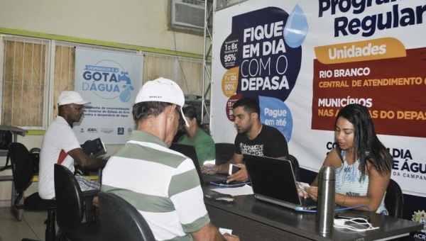 Departamento Estadual de Água e Saneamento faz mutirão para parcelamento de dívidas