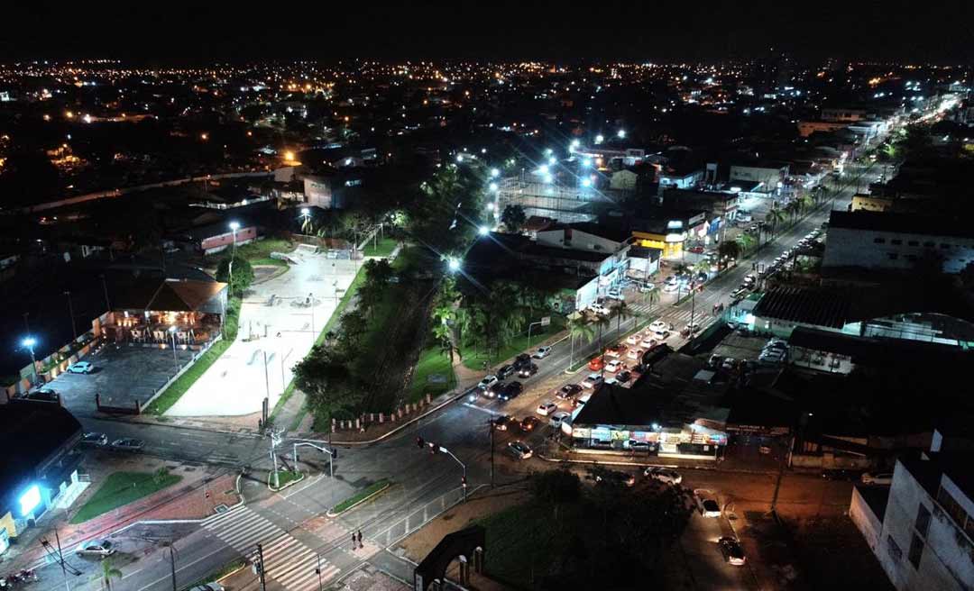 Com aprovação da população, Prefeitura de Rio Branco avança com iluminação de Led na Capital