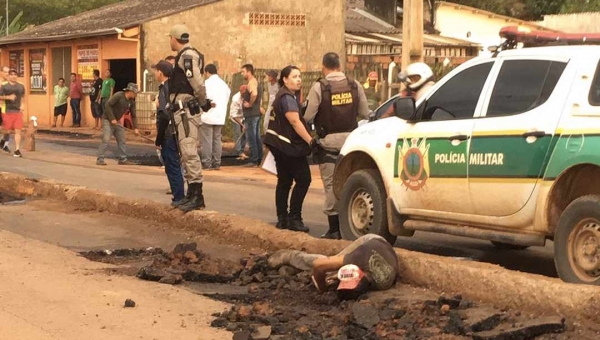 Homem é assassinado por dupla de criminosos enquanto trabalhava quebrando asfalto em recuperação de rodovia