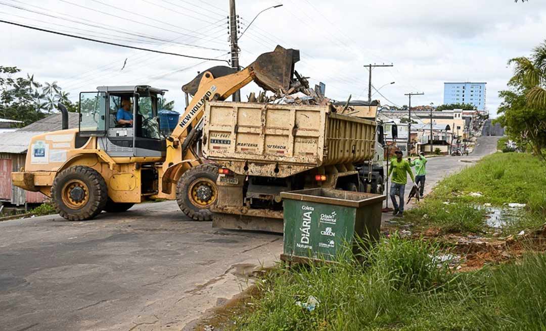 Prefeitura de Cruzeiro do Sul realiza serviços de limpeza no bairro São José