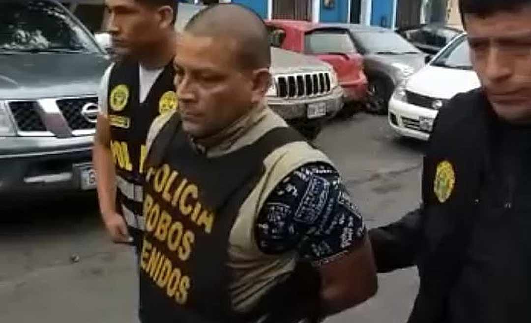 Líder do Comando Vermelho do Vale do Juruá é preso pela Polícia Nacional do Peru