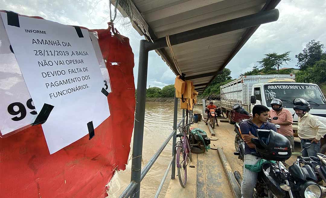 Balsa que faz travessia entre Xapuri e Sibéria vai parar por falta de pagamento