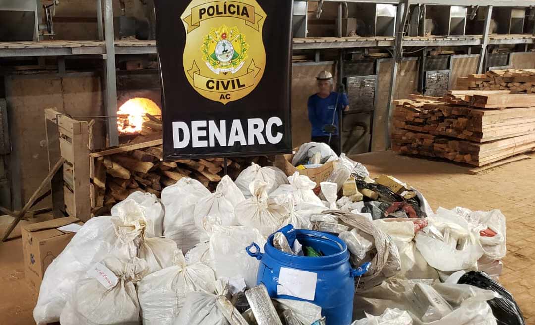 Mais de 700 kg de drogas são incinerados na manhã desta sexta-feira