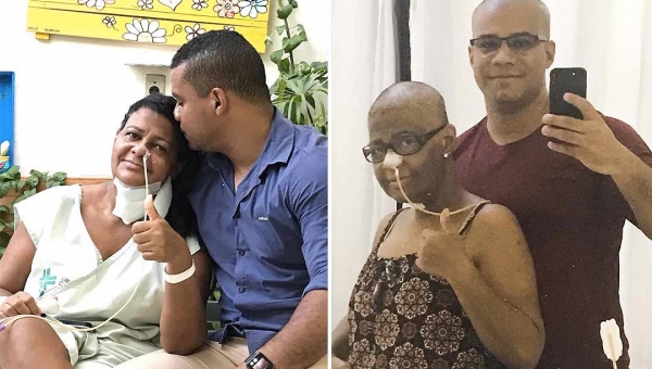 Filho de professora com câncer conta com a solidariedade para custear tratamento da mãe