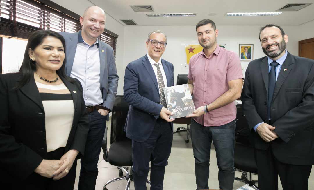 Nicolau Júnior recebe visita do Cônsul Geral da Itália