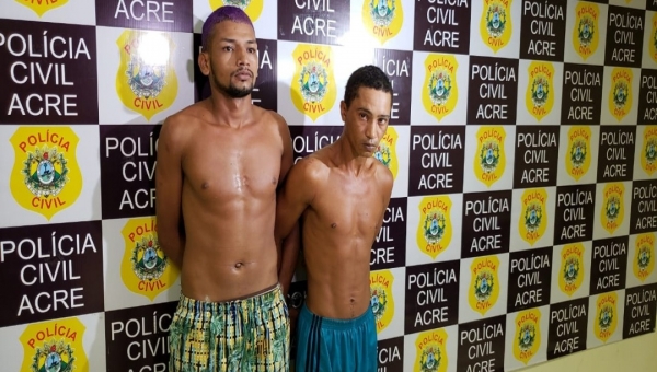 Policiais da DCORE prendem dois suspeitos de assalto contra equipe do SAMU