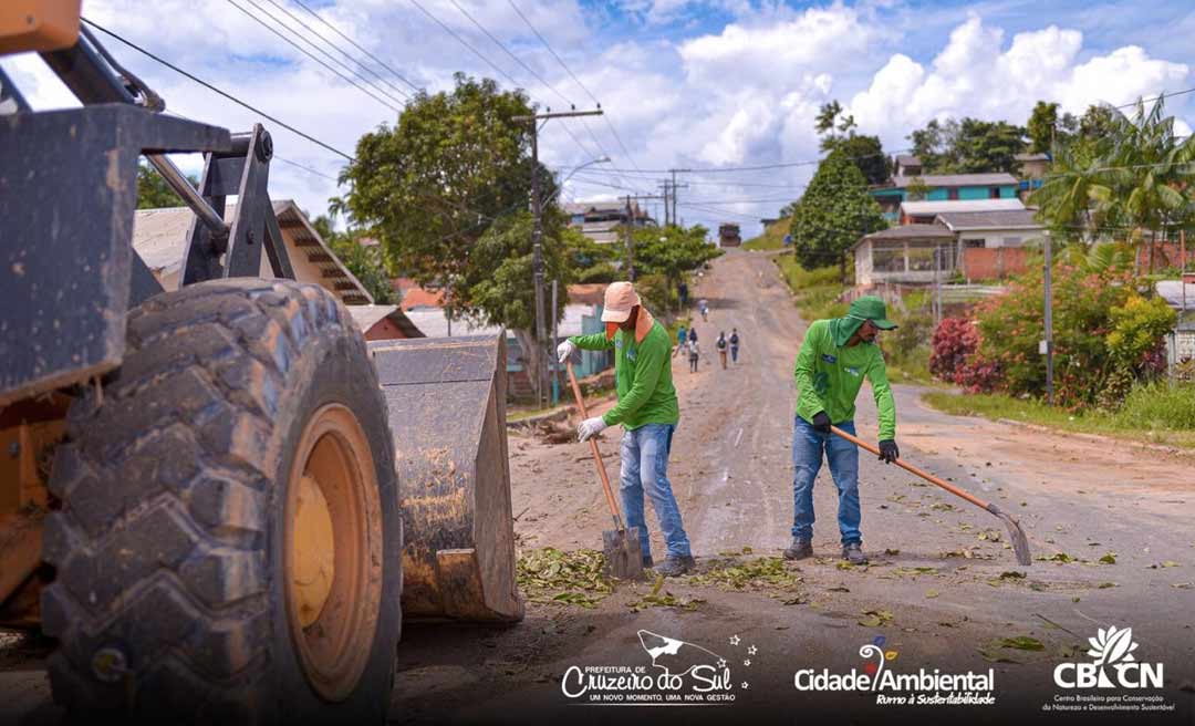 Prefeitura de Cruzeiro do Sul e CBCN intensificam ações de limpeza e coleta de entulhos