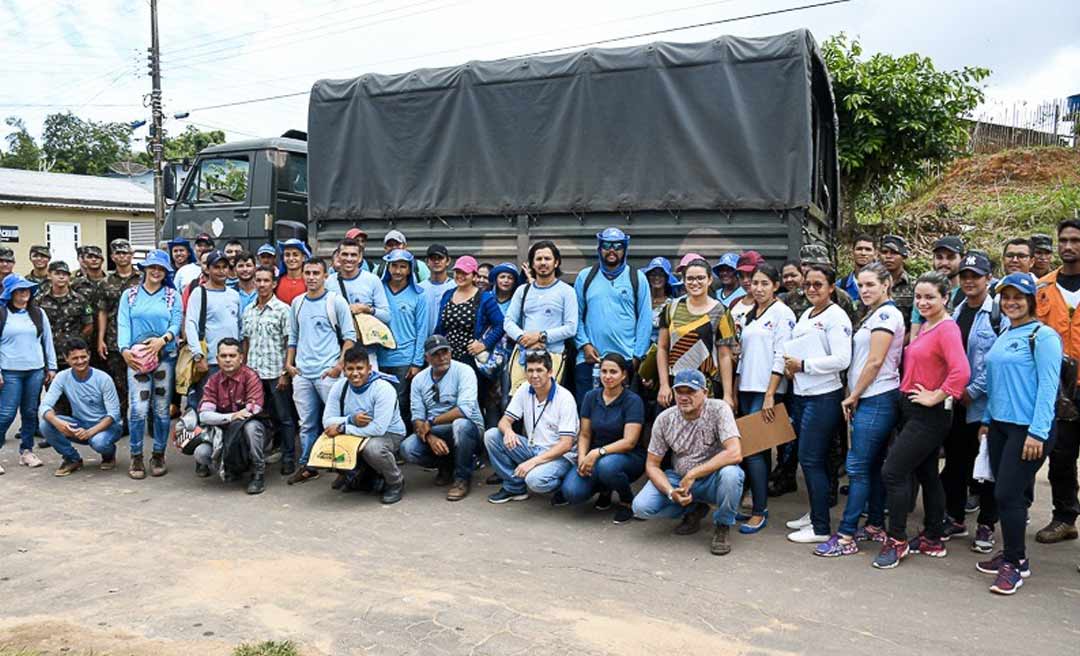 Prefeitura promove mais um arrastão de limpeza contra a dengue nas residências