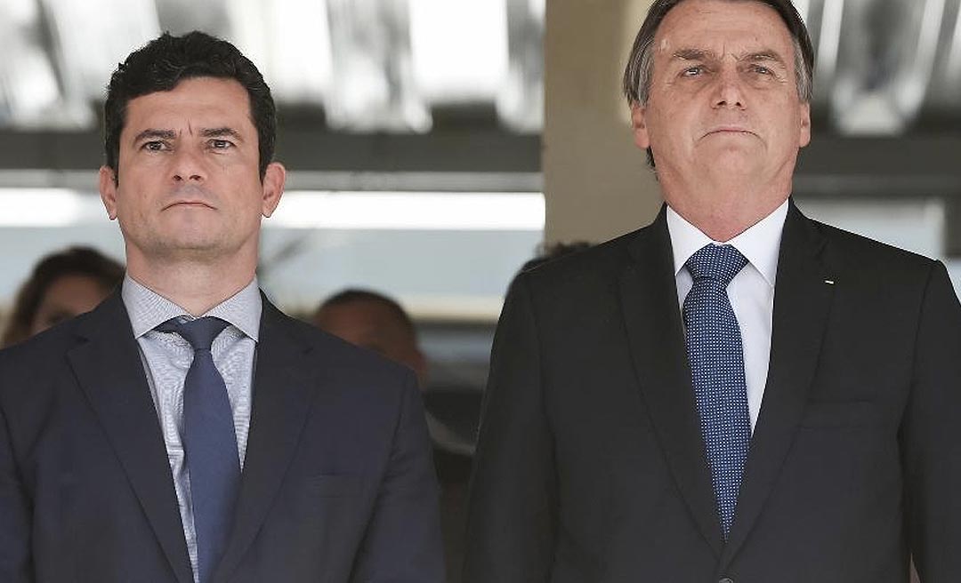 Bolsonaro desconfia de Sergio Moro nas investigações sobre o filho Flávio